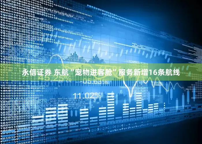 永信证券 东航“宠物进客舱”服务新增16条航线