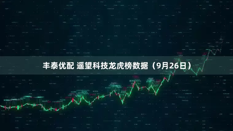 丰泰优配 遥望科技龙虎榜数据（9月26日）